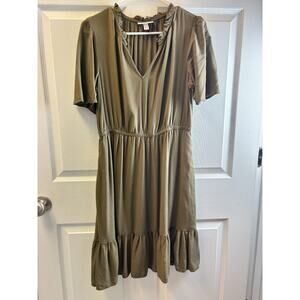 Knox Rose Olive Green Dress Medium